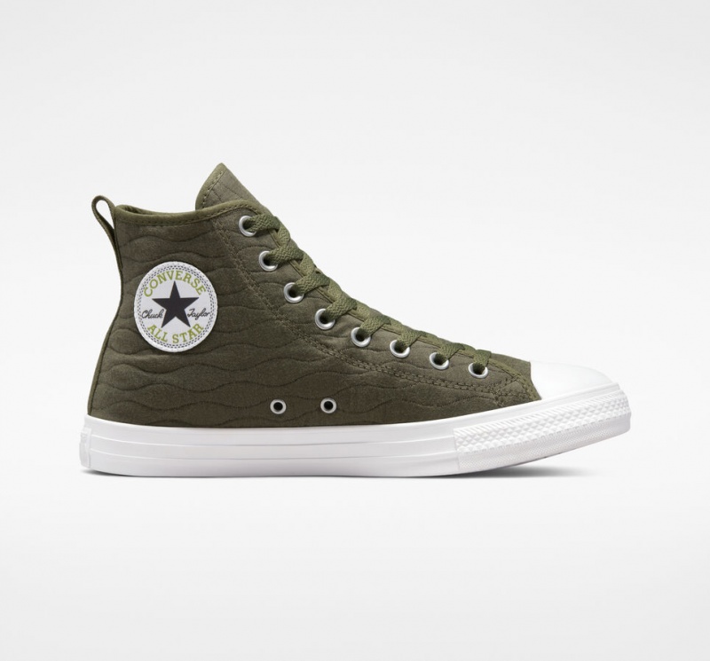 Converse Chuck Taylor All Star Matelassé Vert  | UNA-2535923