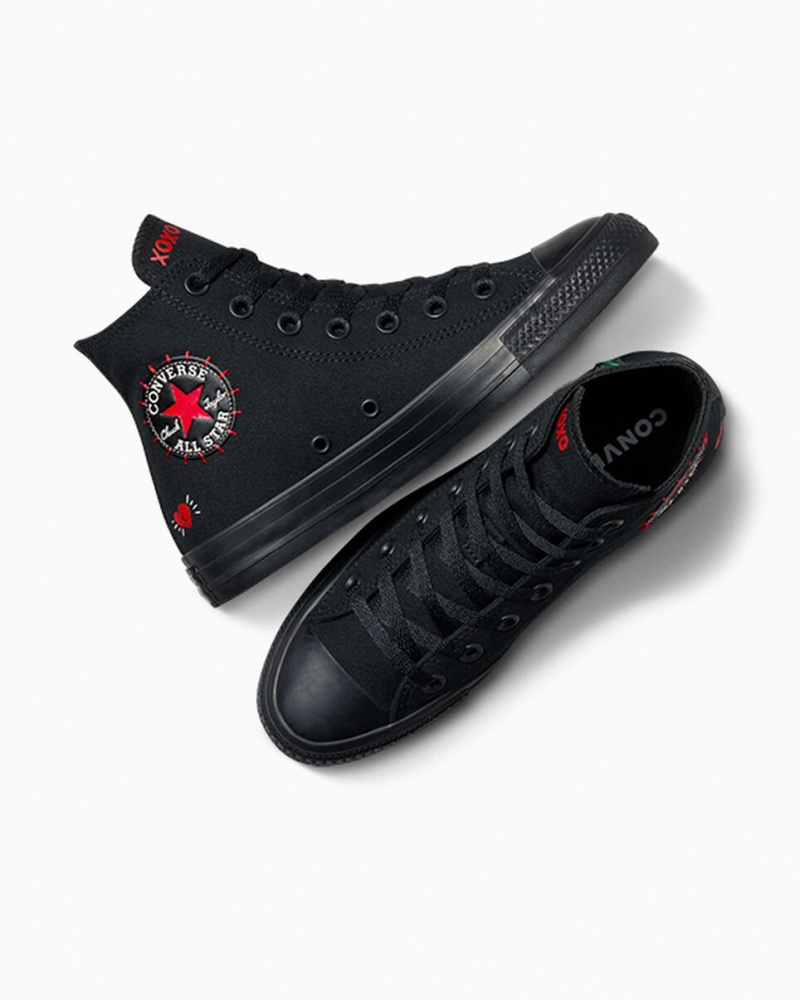 Converse Chuck Taylor All Star Rose Noir Rouge Vert  | MZP-0899090