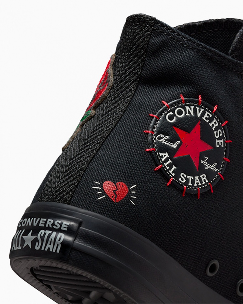 Converse Chuck Taylor All Star Rose Noir Rouge Vert  | MZP-0899090