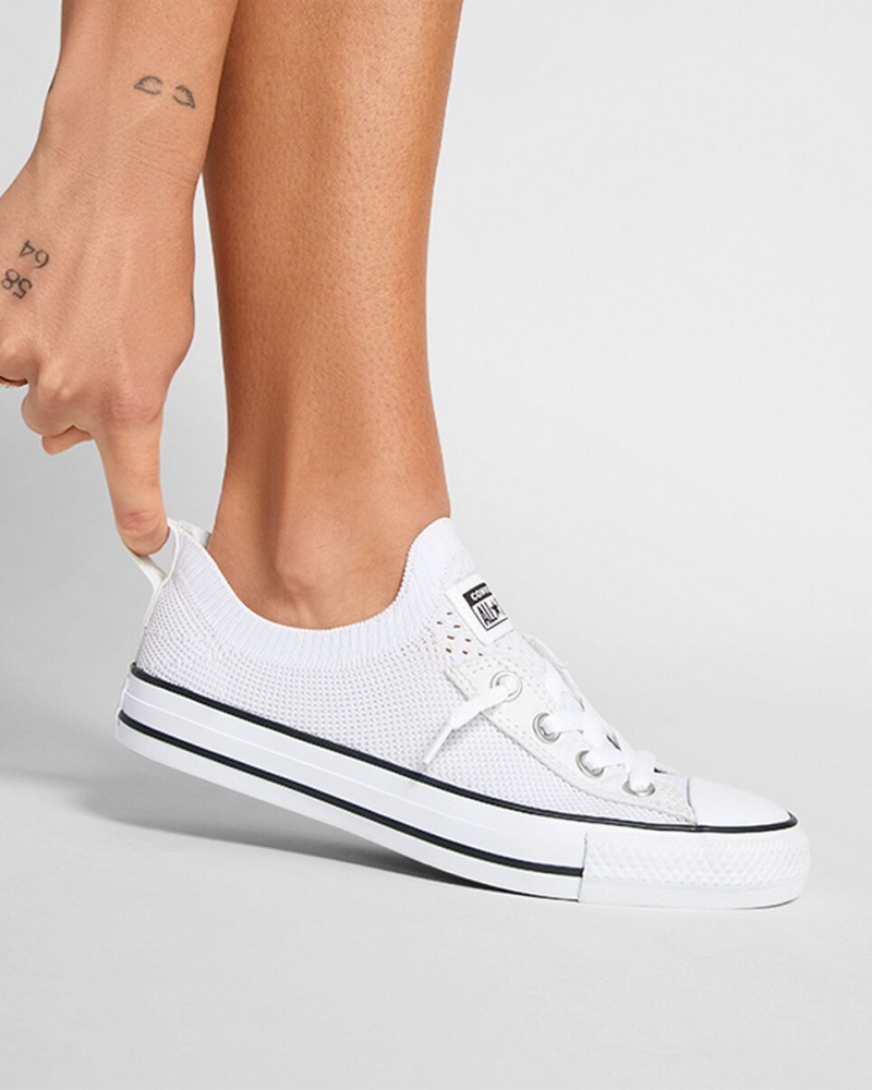 Converse Chuck Taylor All Star Shoreline Knit Slip Blanche Noir Blanche  | JMU-2531380