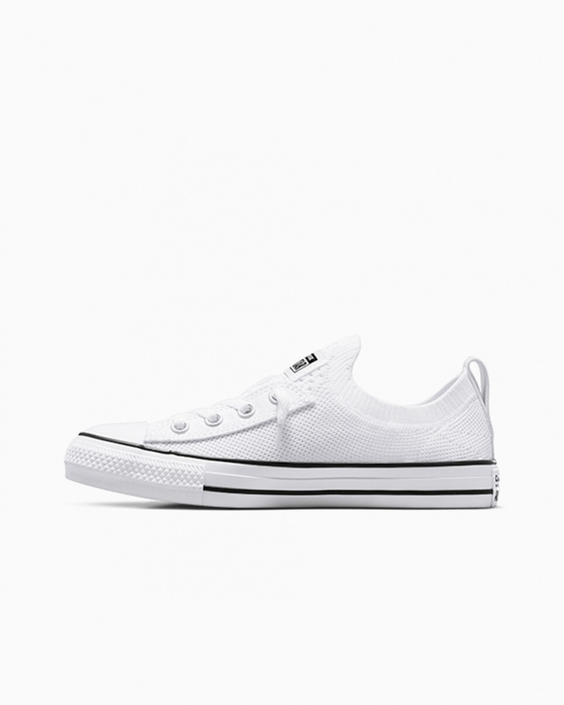 Converse Chuck Taylor All Star Shoreline Knit Slip Blanche Noir Blanche  | JMU-2531380