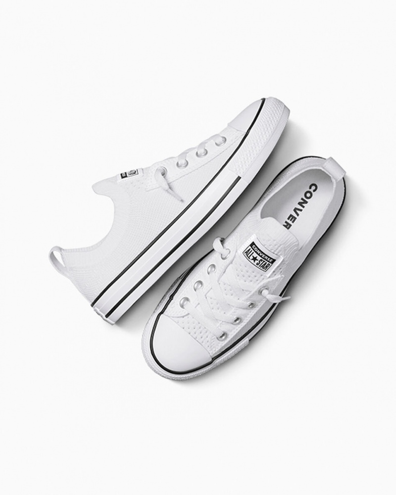 Converse Chuck Taylor All Star Shoreline Knit Slip Blanche Noir Blanche  | JMU-2531380