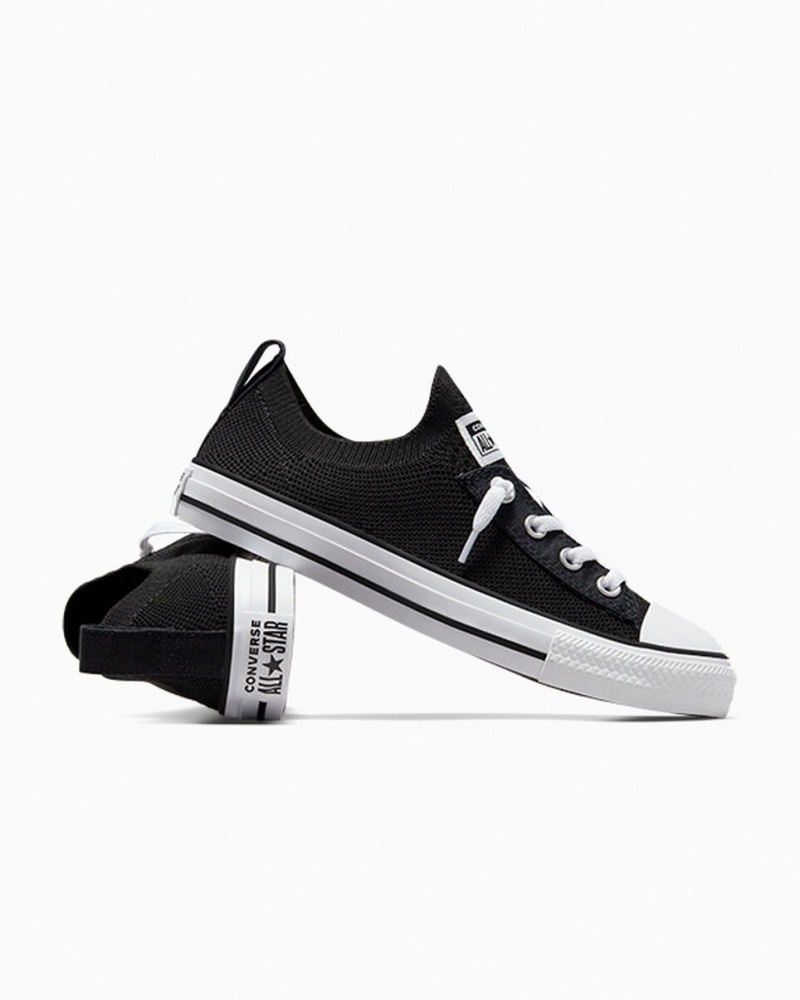 Converse Chuck Taylor All Star Shoreline Knit Slip Noir Blanche Noir  | SMJ-5868939