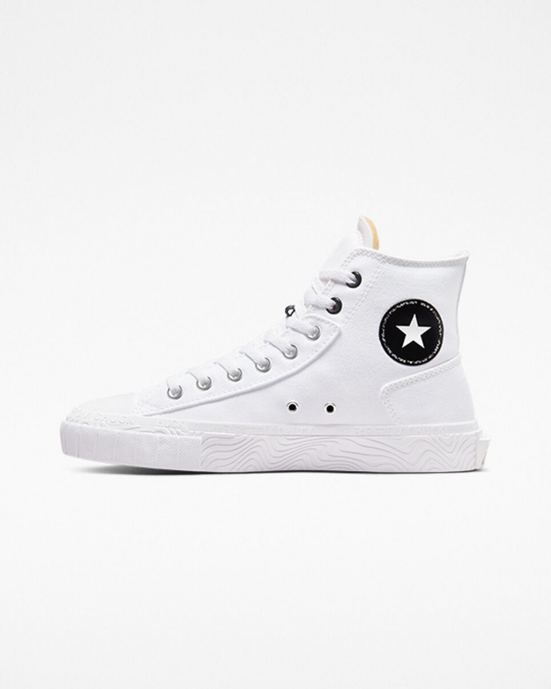 Converse Chuck Taylor Alt Star Tela Blanche Noir Blanche  | SUN-9970632