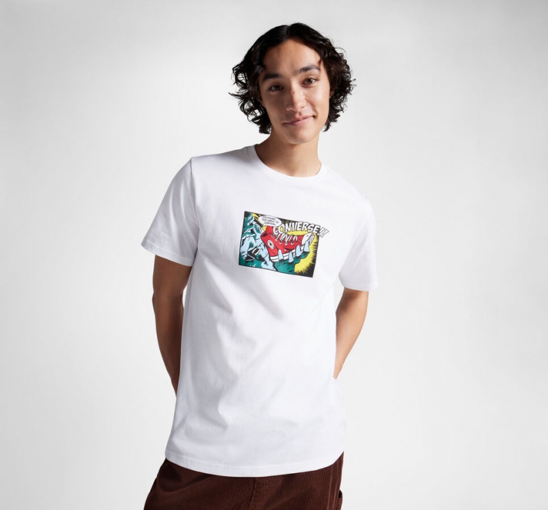 Converse Comic T-Shirt Blanche  | HVQ-6359036