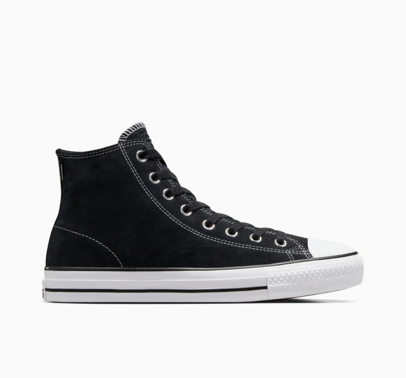 Converse CONS Chuck Taylor All Star Pro Daim Noir Noir Blanche  | IDF-1700753