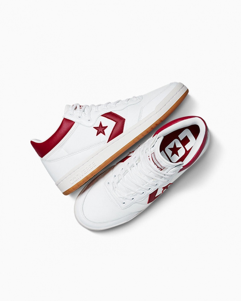 Converse CONS Fastbreak Pro Cuir Blanche Rouge Blanche  | HKQ-5512908