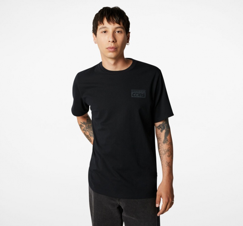 Converse CONS Graphique T-Shirt Noir  | GXK-0127906