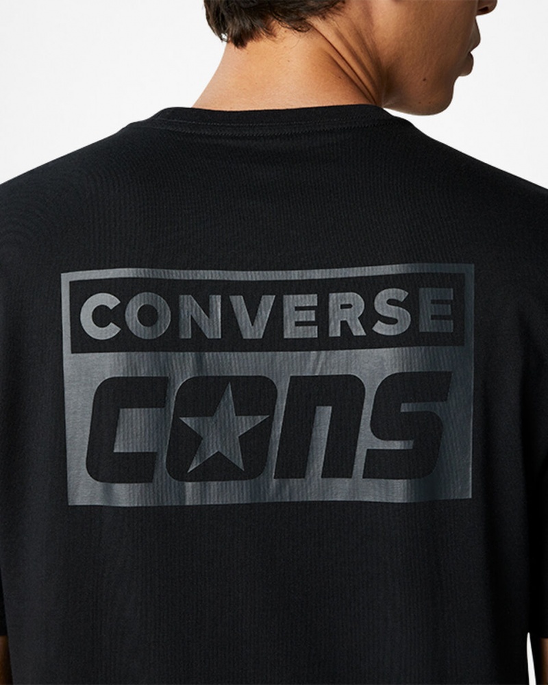 Converse CONS Graphique T-Shirt Noir  | GXK-0127906