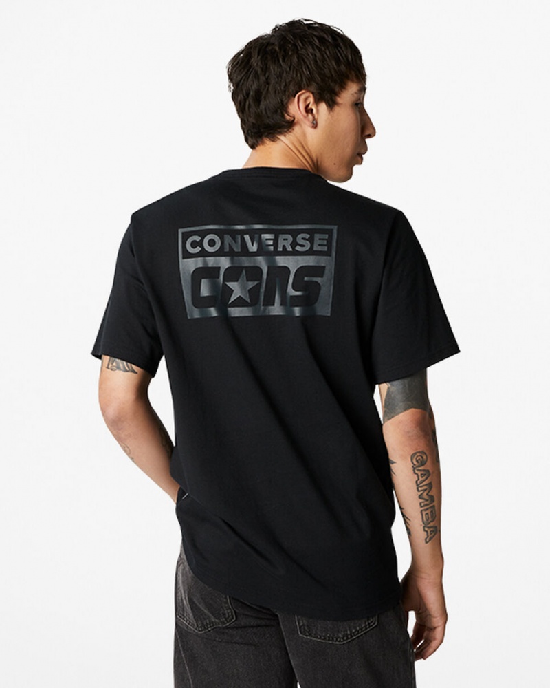 Converse CONS Graphique T-Shirt Noir  | GXK-0127906