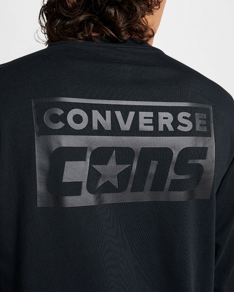 Converse CONS Long Sleeve T-Shirt Noir  | BBO-8171486