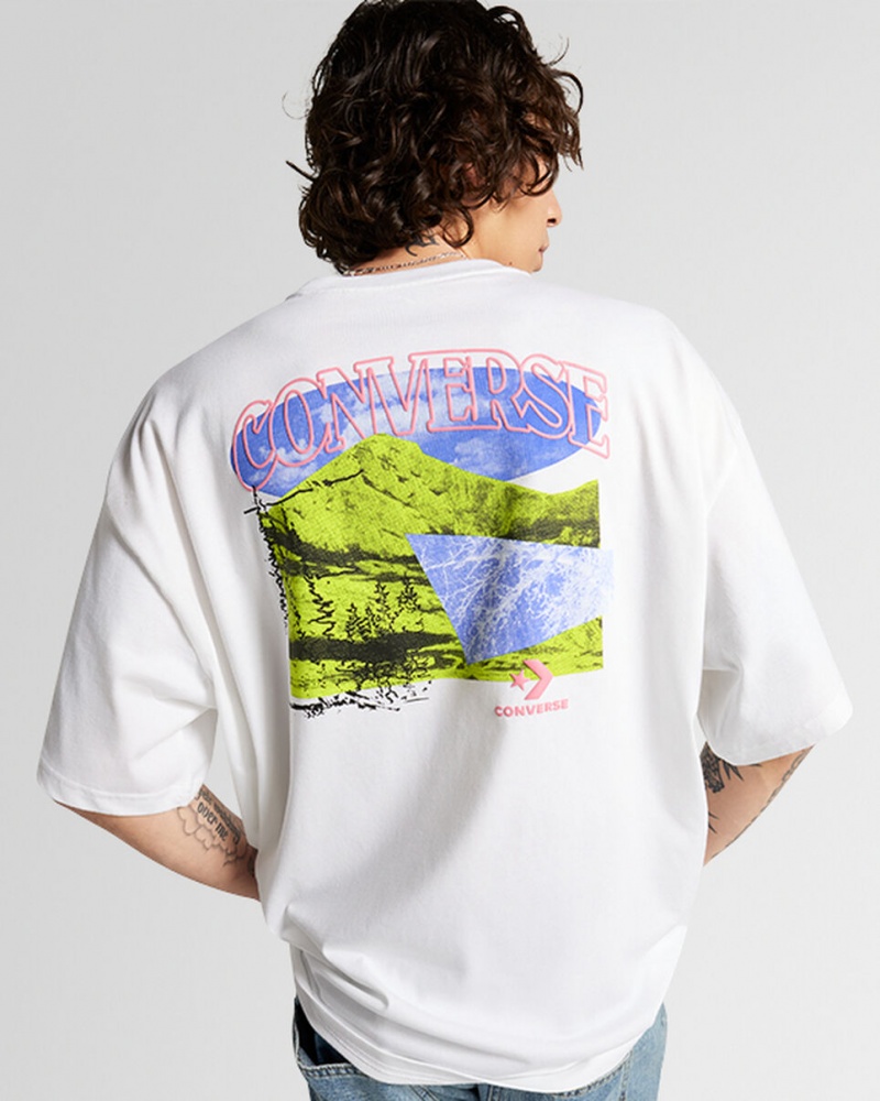 Converse All Star Mountain Remix T-Shirt Blanche  | RDI-5168277