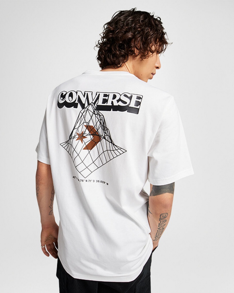 Converse All Star Mountain T-Shirt Blanche  | PNQ-9642182