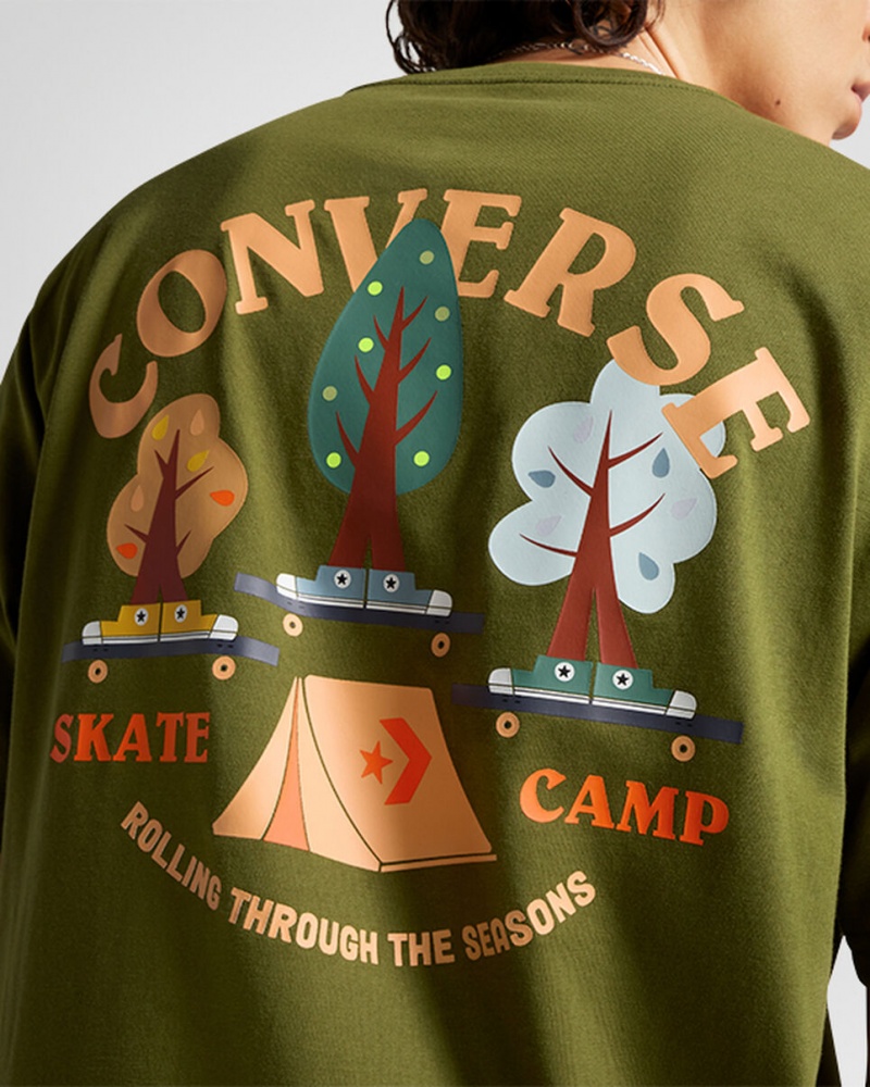 Converse All Star Tree T-shirt Vert  | PPR-8911311