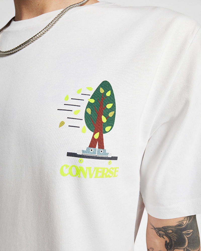 Converse All Star Tree T-shirt Blanche  | WHP-6315831