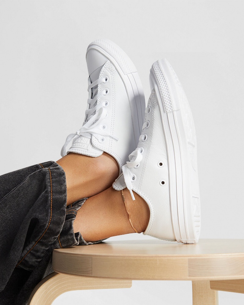 Converse Chuck Taylor All Star Cuir Blanche  | DPO-5260972