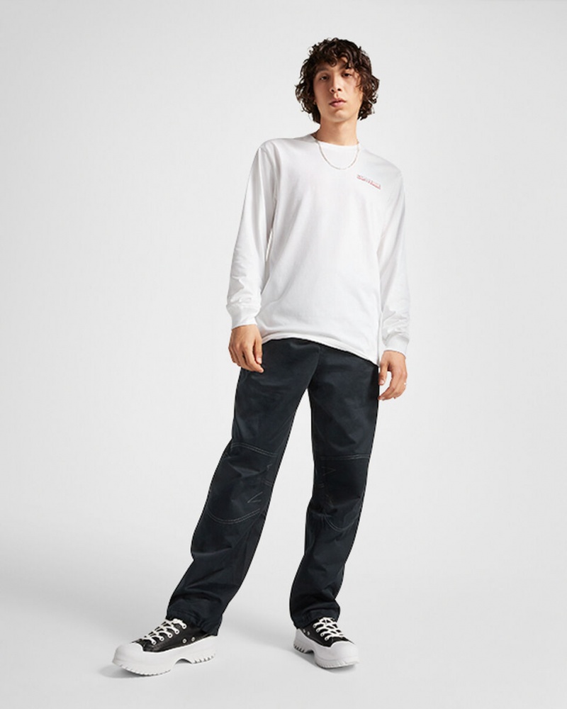 Converse All Star D'hiver Chill Long-Sleeve T-Shirt Blanche  | HRL-1542065