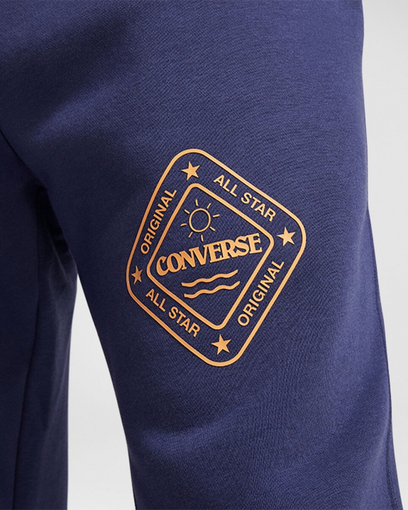 Converse All Star D'hiver Graphique Sweatpant Bleu  | BDE-6358163