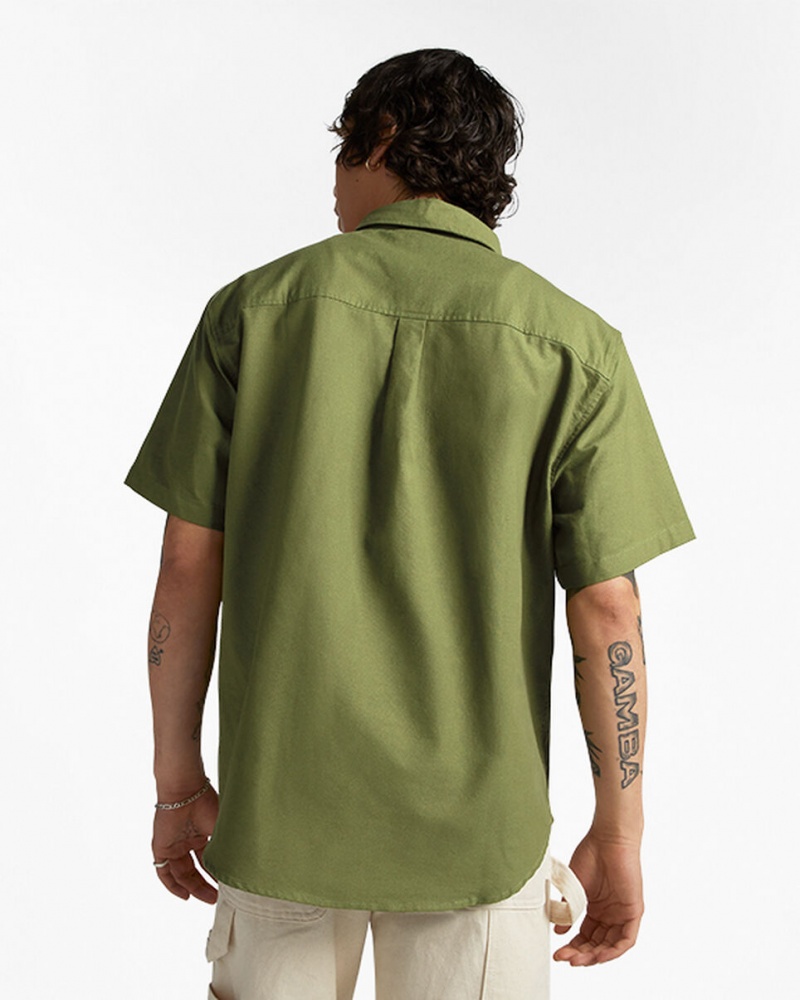 Converse Basic Woven Corta Sleeve Shirt Vert  | TFV-4963001