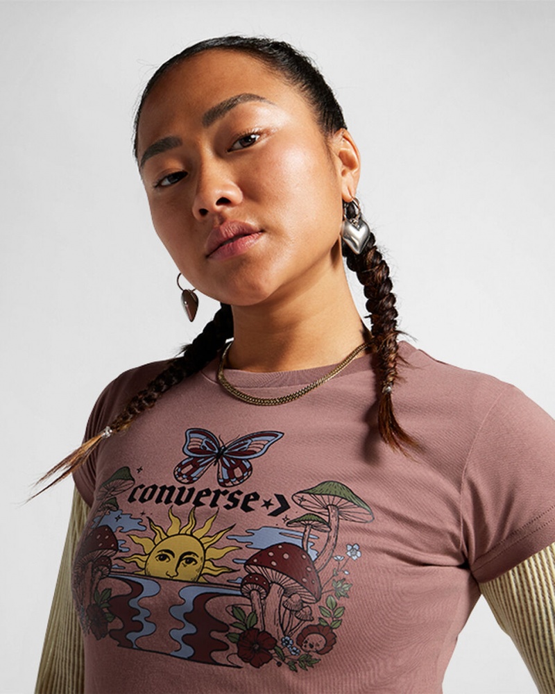 Converse Blooming Skate T-Shirt Saddle  | ARC-4847026