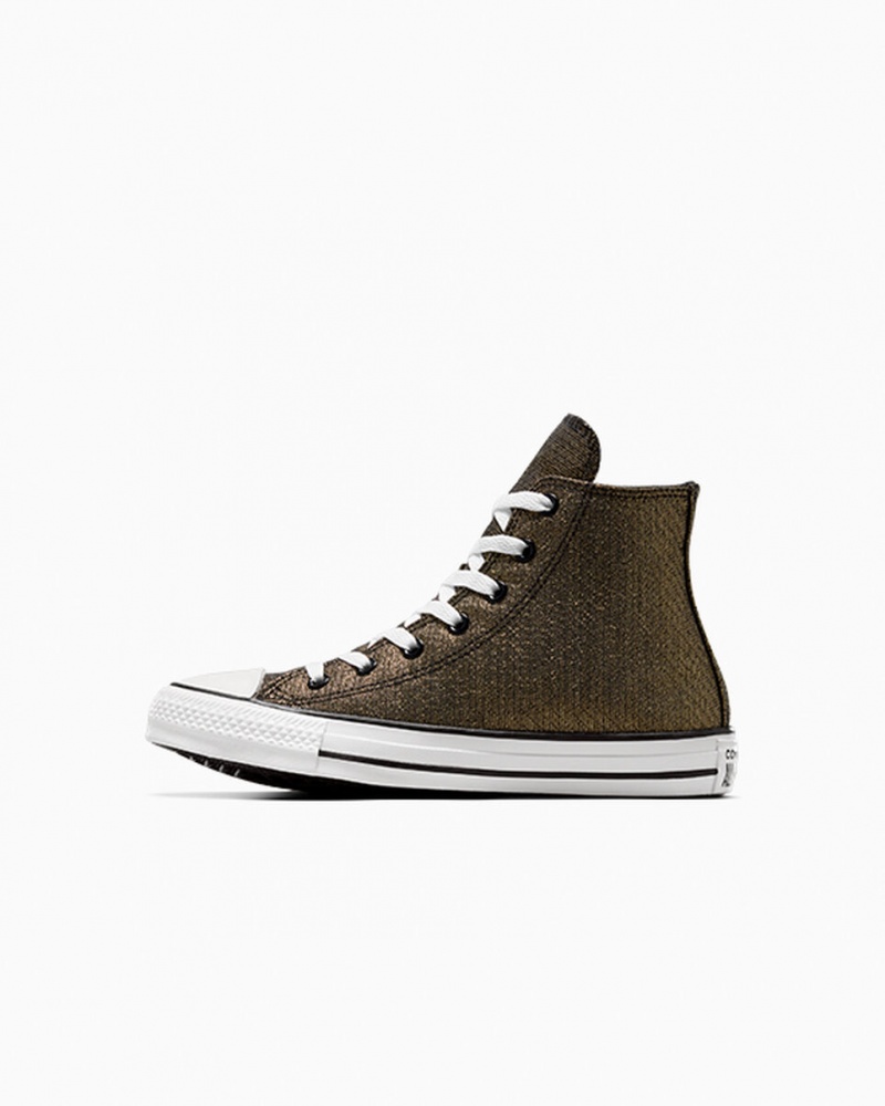 Converse Chuck Taylor All Star Sparkle Noir Doré Blanche  | BLK-4057200