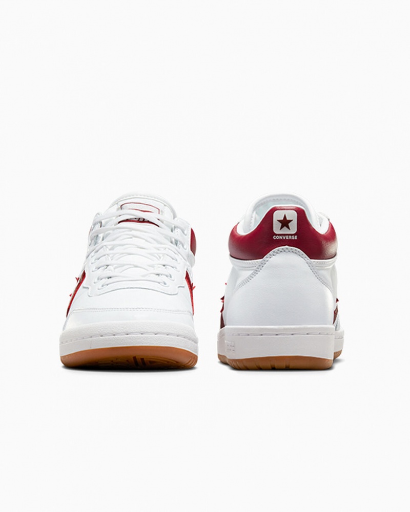 Converse CONS Fastbreak Pro Cuir Blanche Rouge Blanche  | LZZ-0031797