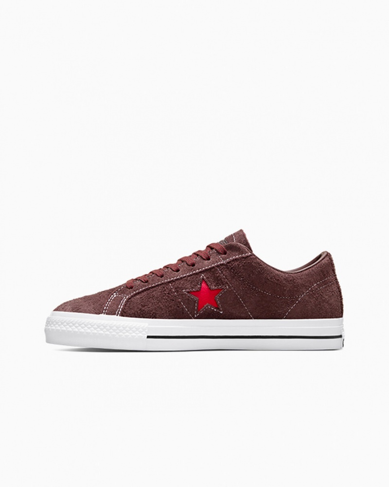 Converse CONS One Star Pro Marron Blanche Rouge  | PZM-7385633