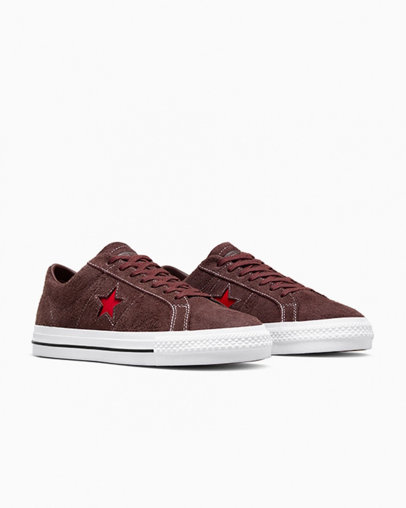 Converse CONS One Star Pro Marron Blanche Rouge  | PZM-7385633