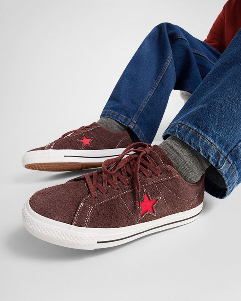 Converse CONS One Star Pro Marron Blanche Rouge  | PZM-7385633