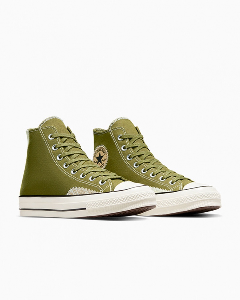 Converse Chuck 70 Crafted Ollie Patch Vert Vert  | DEH-4359636