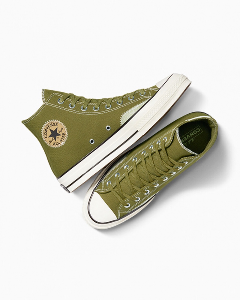 Converse Chuck 70 Crafted Ollie Patch Vert Vert  | DEH-4359636