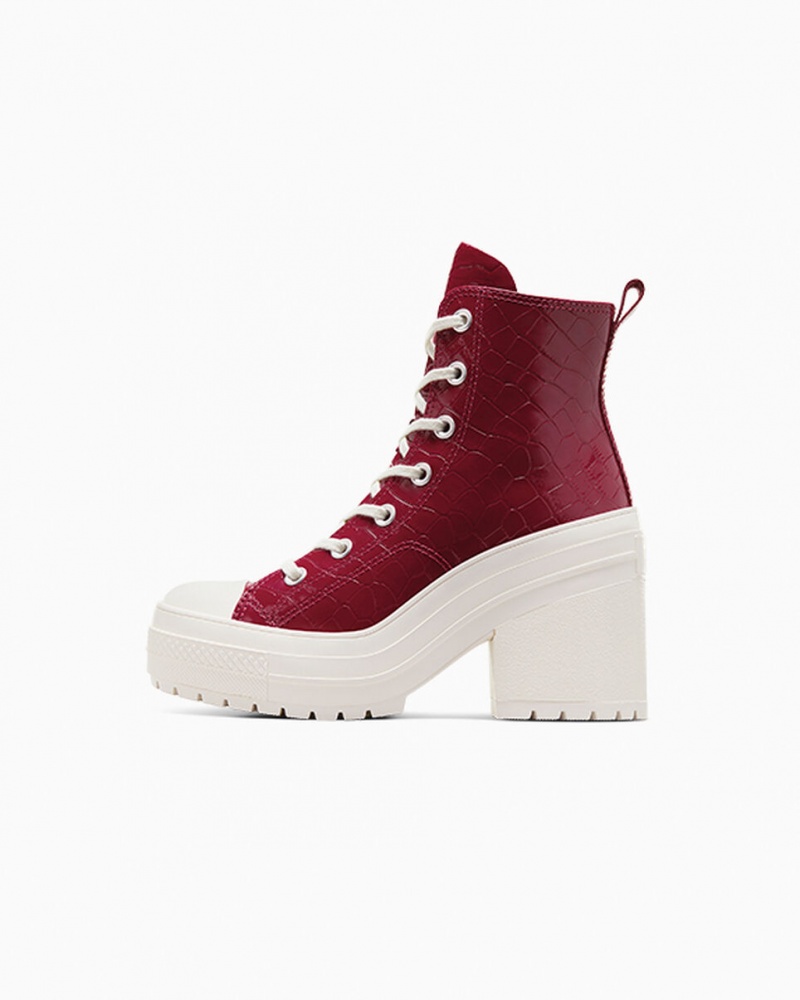 Converse Chuck 70 De Luxe Heel Embossed Cabernet / Cabernet / Egret  | LDB-3377661