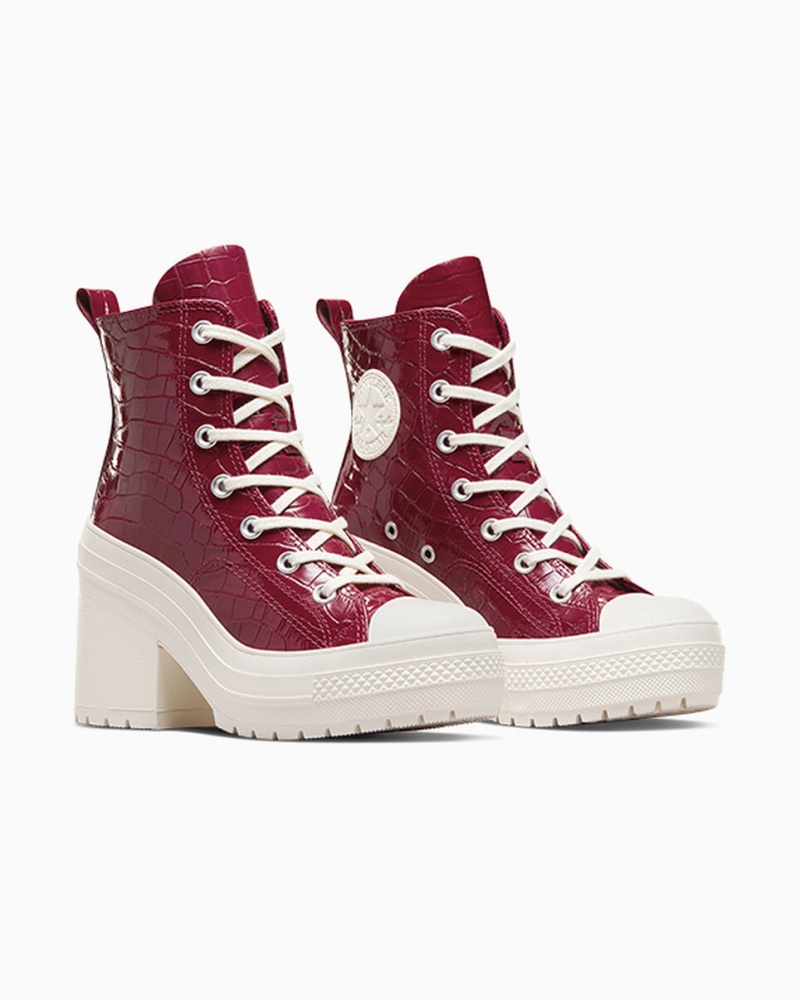 Converse Chuck 70 De Luxe Heel Embossed Cabernet / Cabernet / Egret  | LDB-3377661