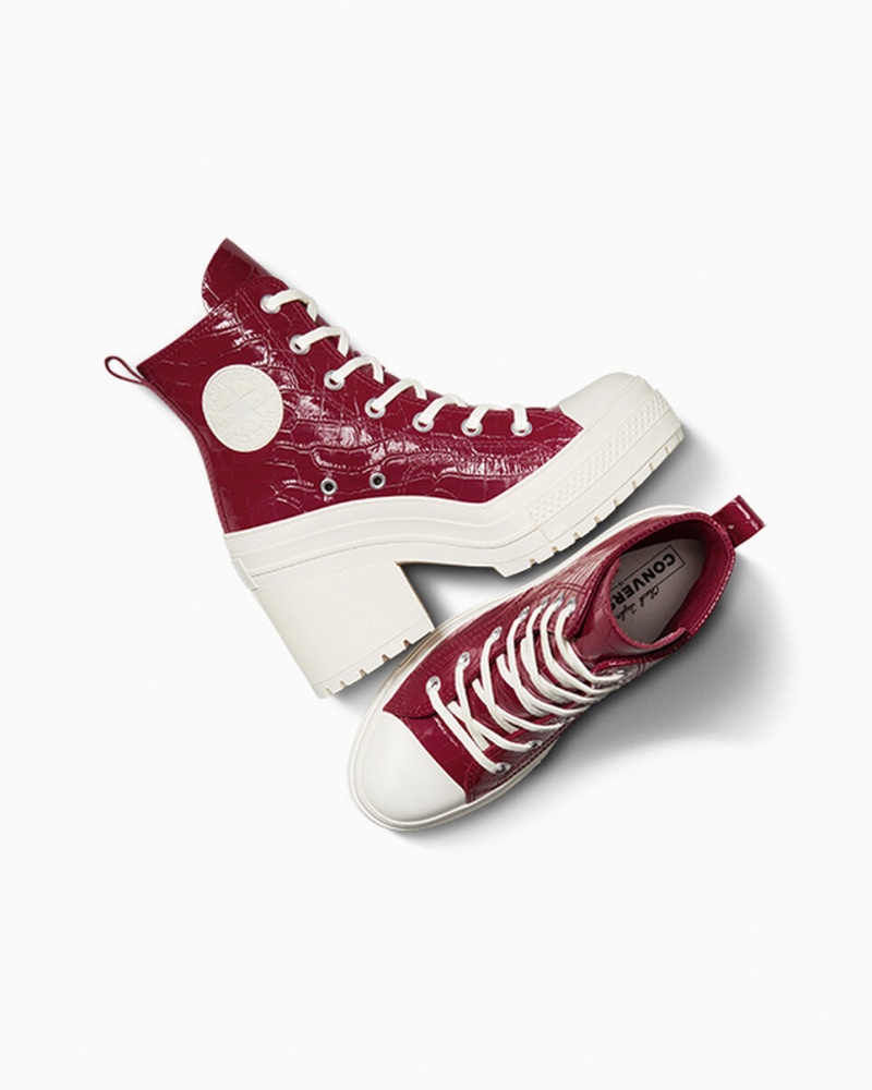 Converse Chuck 70 De Luxe Heel Embossed Cabernet / Cabernet / Egret  | LDB-3377661