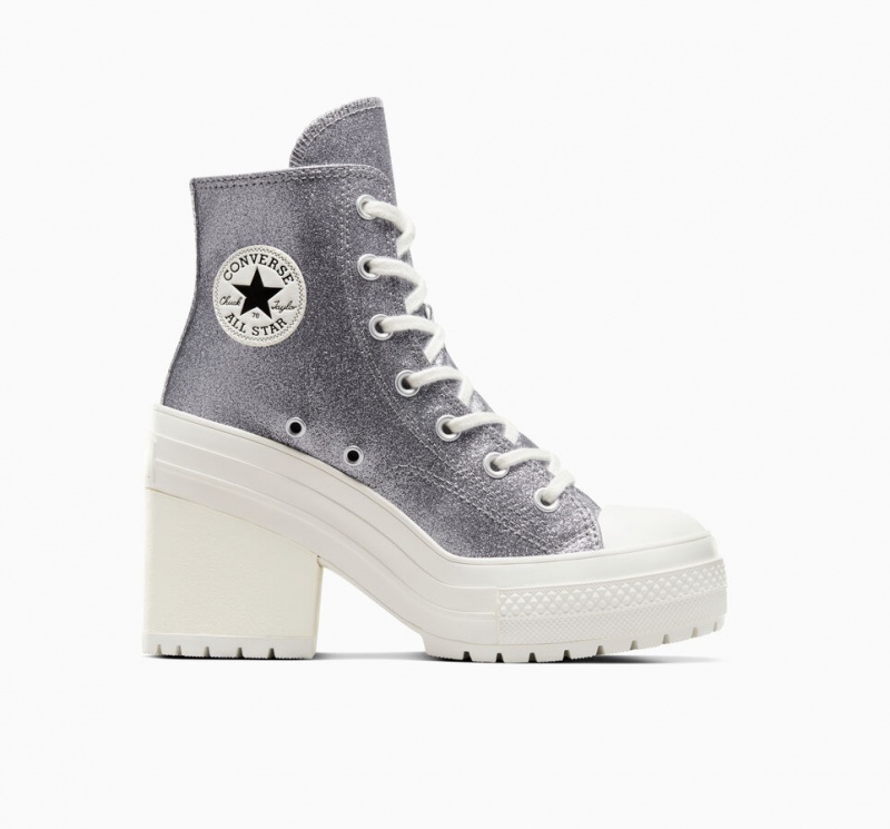 Converse Chuck 70 De Luxe Heel Glitter Noir  | BID-3015459