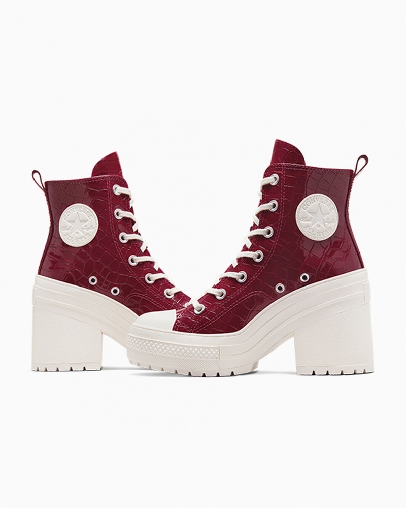 Converse Chuck 70 De Luxe Heel Embossed Cabernet / Cabernet / Egret  | LDB-3377661