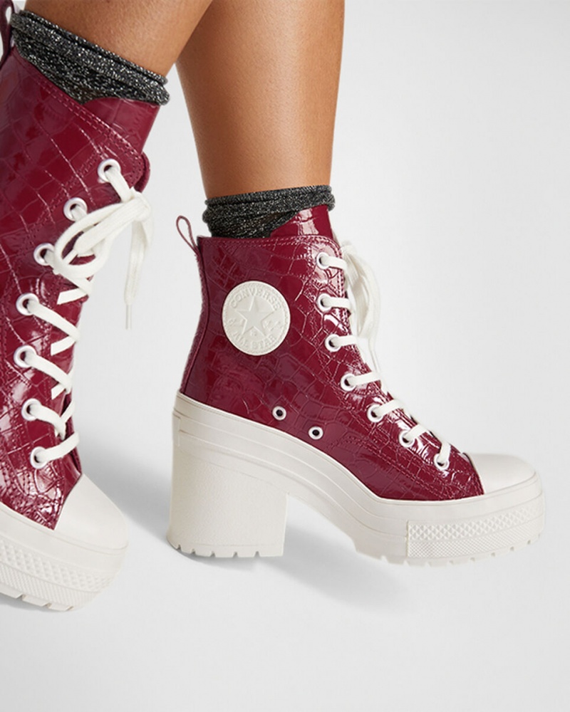 Converse Chuck 70 De Luxe Heel Embossed Cabernet / Cabernet / Egret  | LDB-3377661