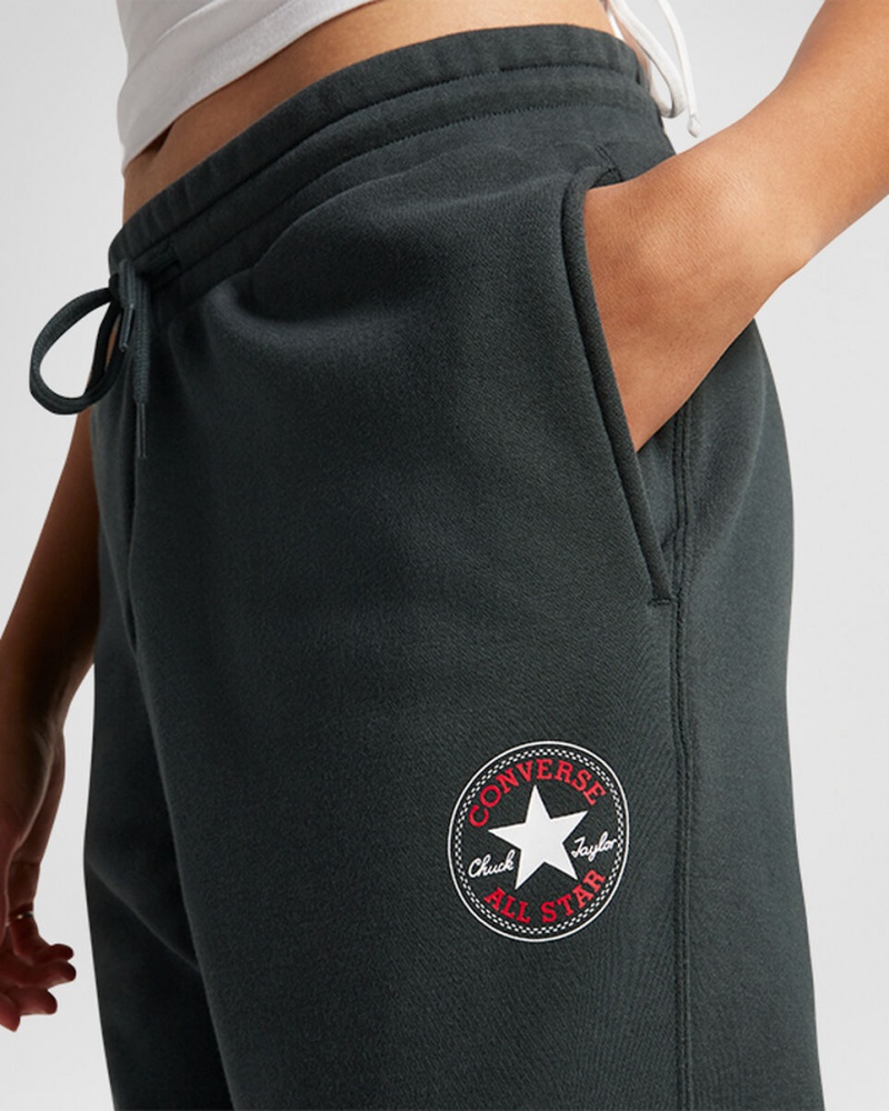 Converse Converse Go-To All Star Patch Standard-Fit Fleece Sweatpants Vert  | MQR-1929276