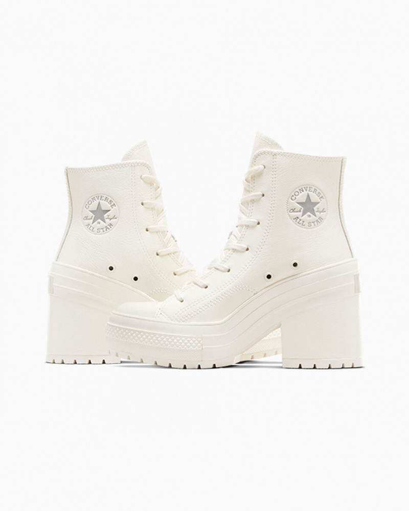 Converse Chuck 70 De Luxe Heel Cuir Argent  | GZH-4895130