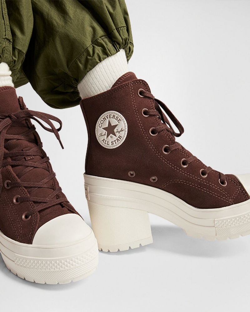 Converse Chuck 70 De Luxe Heel Daim Marron  | FPT-6078027