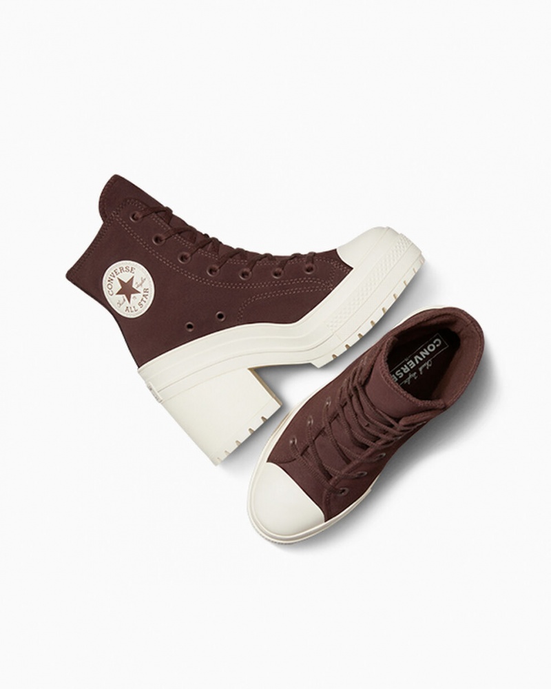 Converse Chuck 70 De Luxe Heel Daim Marron  | FPT-6078027