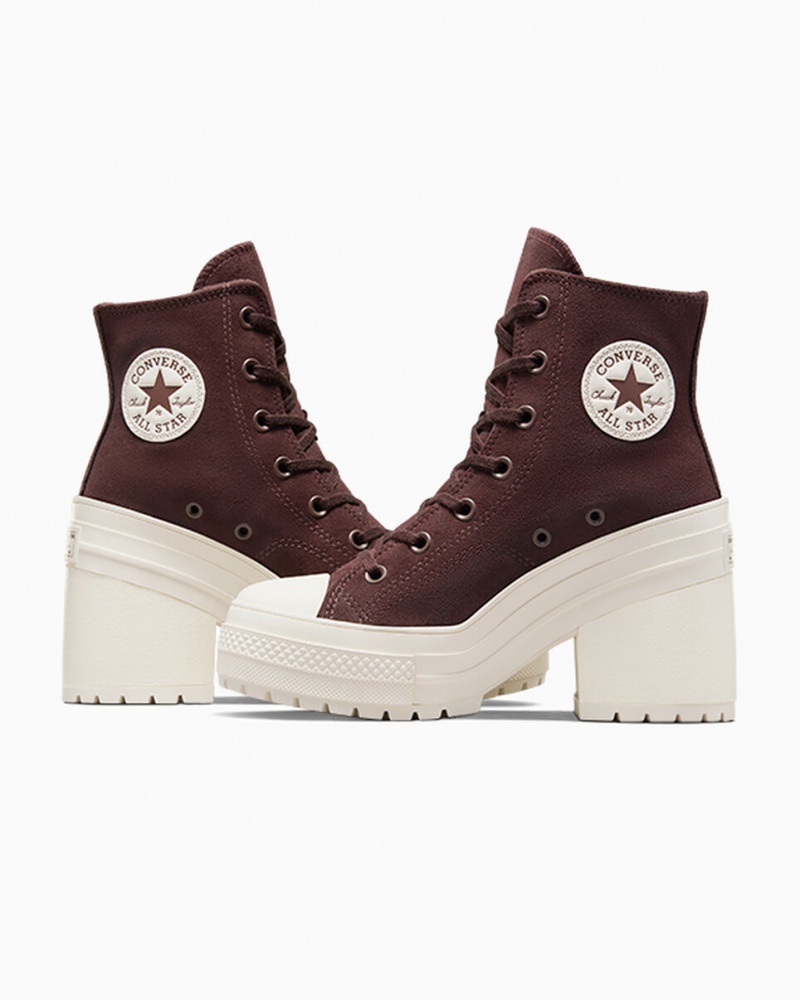 Converse Chuck 70 De Luxe Heel Daim Marron  | FPT-6078027