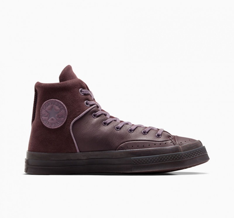 Converse Chuck 70 Marquis Cuir Grise  | NUN-9773655