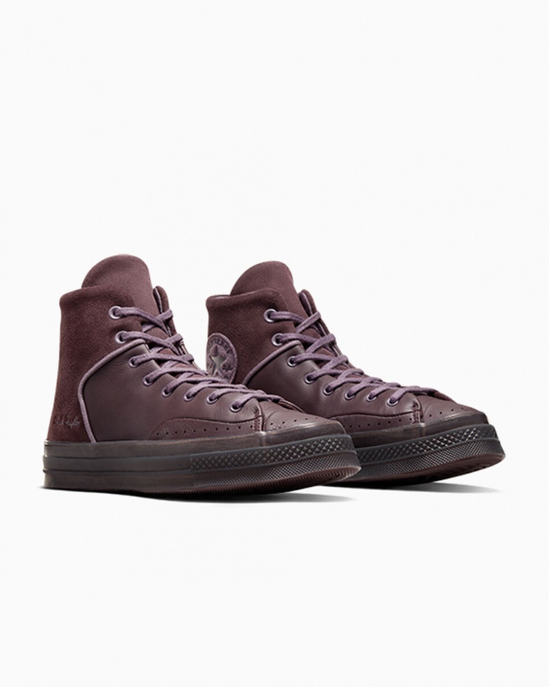 Converse Chuck 70 Marquis Cuir Grise  | NUN-9773655