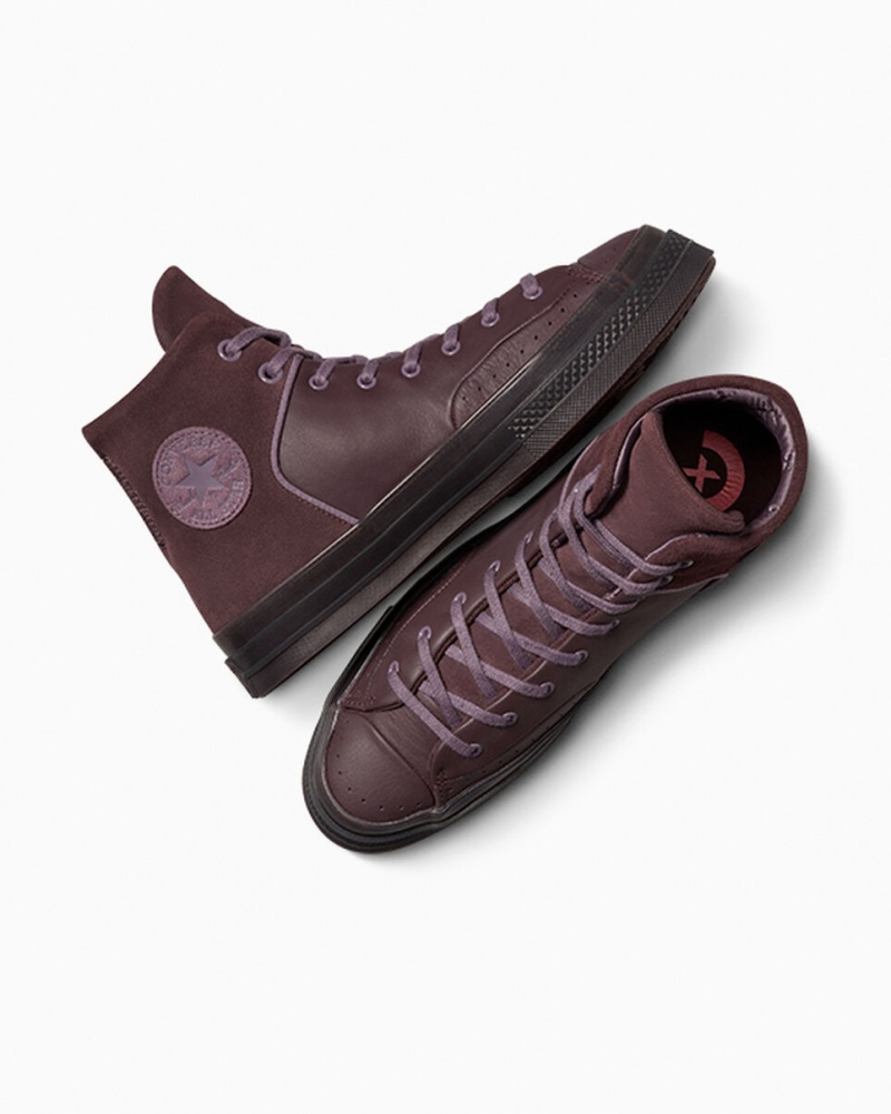 Converse Chuck 70 Marquis Cuir Grise  | NUN-9773655