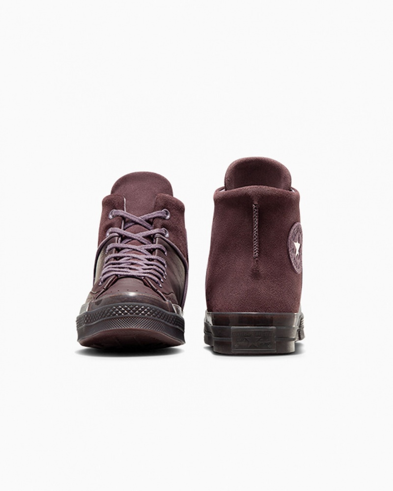 Converse Chuck 70 Marquis Cuir Grise  | NUN-9773655