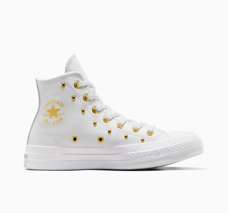 Converse Chuck 70 Star Studded Blanche Blanche Doré  | DOU-7753320