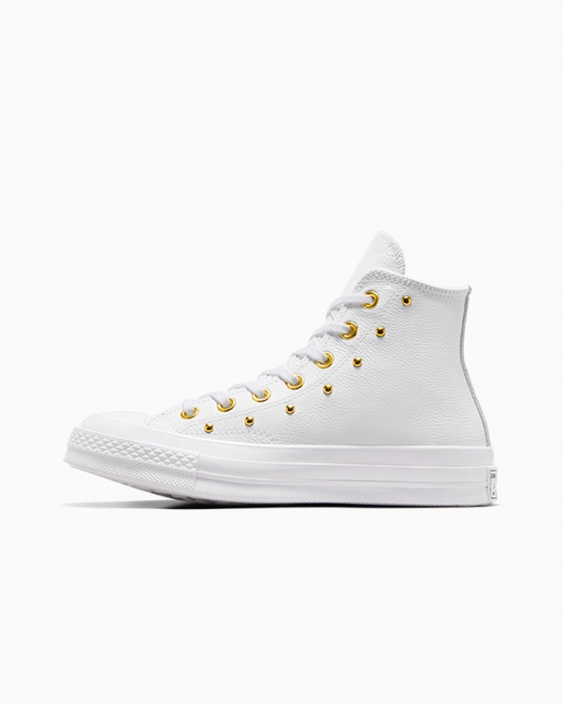 Converse Chuck 70 Star Studded Blanche Blanche Doré  | DOU-7753320