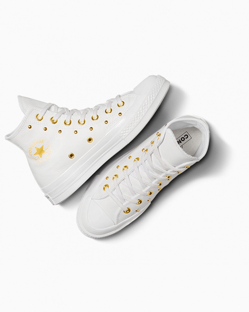 Converse Chuck 70 Star Studded Blanche Blanche Doré  | DOU-7753320