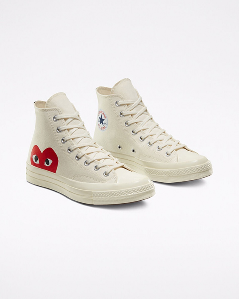 Converse Converse x Comme des Garçons PLAY Chuck 70 Blanche Rouge  | BYQ-2182581